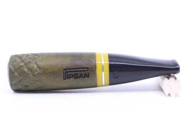 Pipsan Toscanello Backwoods İşlemeli Ağızlık Yeşil - Sarı Şerit ürün görseli 1