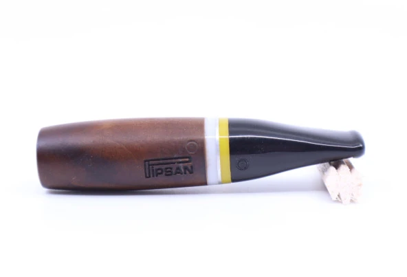 Pipsan Toscanello  Backwoods Ağızlık Kahverengi - Beyaz/Sarı Şeritli ürün görseli 1