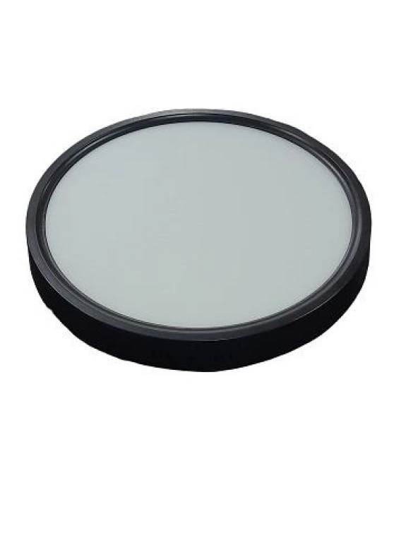 NisaLuce 24W Sıva Üstü Yuvarlak Led Panel Siyah 6500K ürün görseli 1