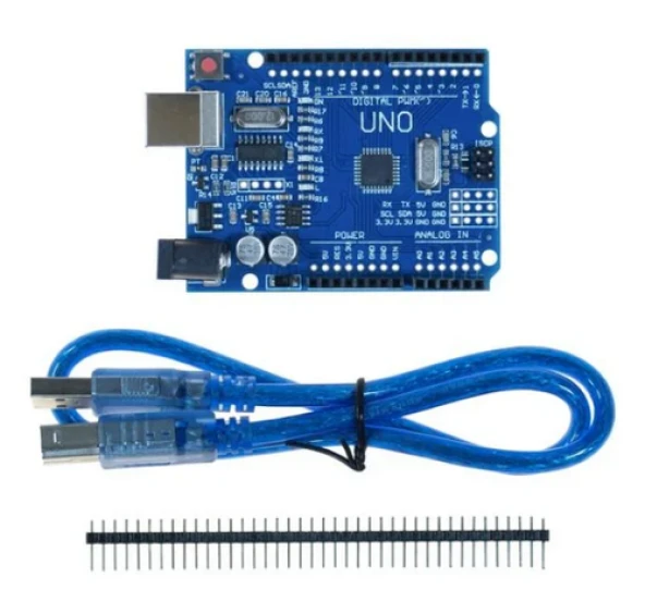 Arduino UNO R3 Geliştirilmiş CH340 Chip + USB Kablo (2 KRİSTALLİ) ürün görseli 1