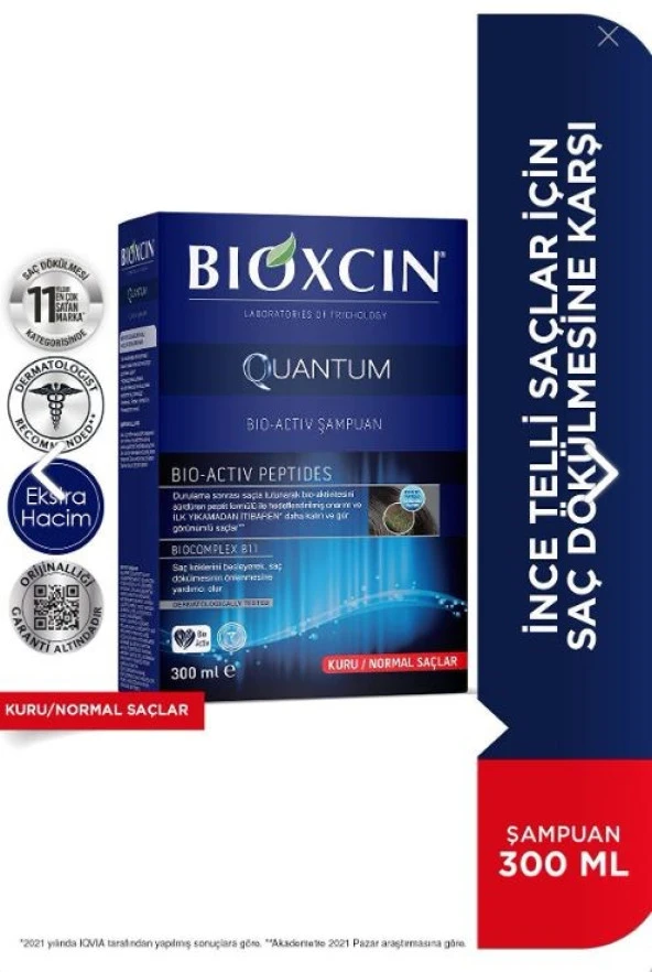 Bioxcin Quantum Bio- Activ Şampuan 300 Ml 8680512611929 ürün görseli 1