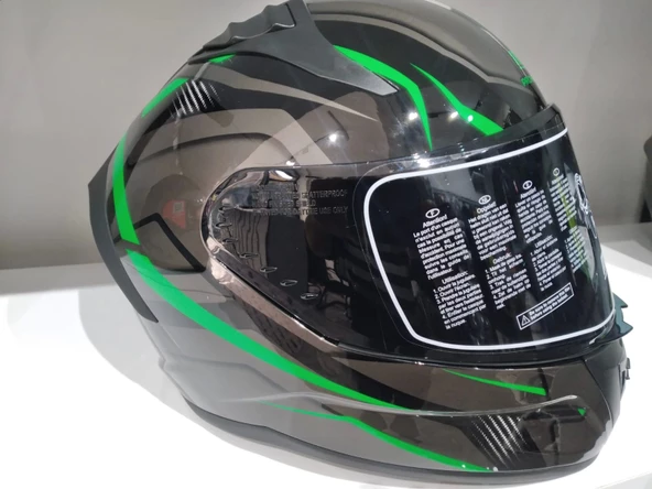 KASK MTS PRO 801 LEAD GÜNEŞ GÖZLÜKLÜ GREEN ürün görseli 1