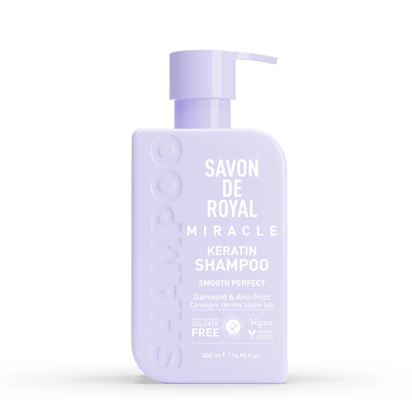Savon De Royal - Kreatin Yağı - Canlılığını Yitirmiş Saçlar İçin Pürüssüz Etkili Şampuan 500 ml ürün görseli 1
