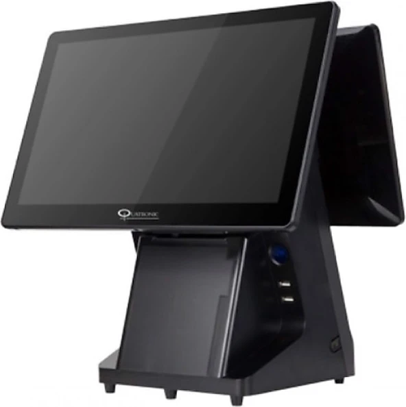 QUATRONIC  DEX1561-D / 14" M.EKRANLI SIYAH 15.6"/J1900/4GB/120SSD DOKUNMATIK POS TERMINALI ürün görseli 1