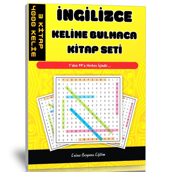 İngilizce Kelime Bulmaca Kitap Seti (3 Kitap- 4000 Kelime) ürün görseli 1