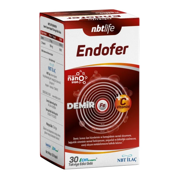 Nbt Life Endofer Demir 30 Kapsül ürün görseli 1