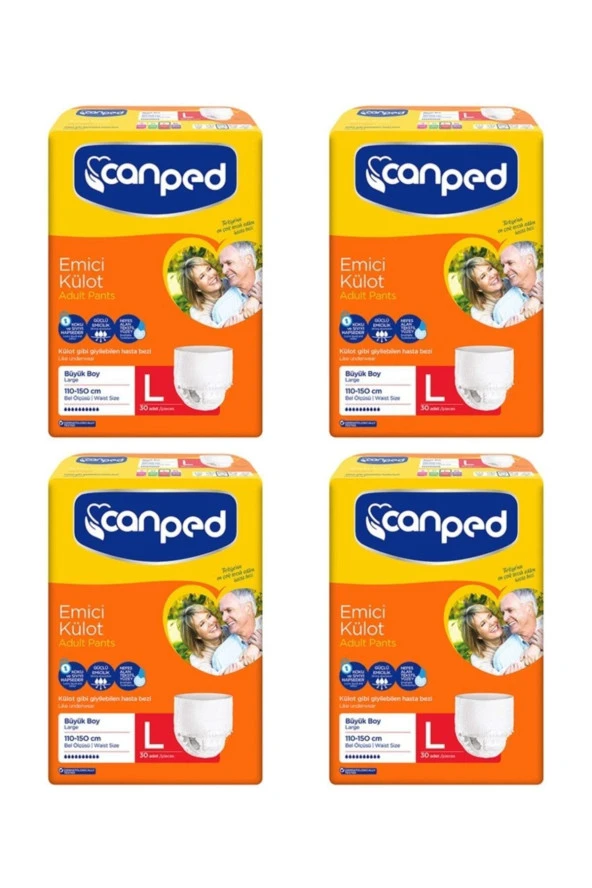 Canped Emici Külot Large 30lu Paket 4Lü ürün görseli 1