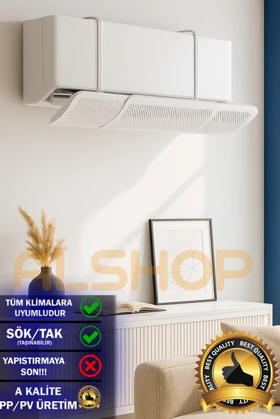 Ayarlanabilir Split Tipi Klima Hava Yönlendirici Klima Siperliği Klima Çarpması için Aparat ürün görseli 1