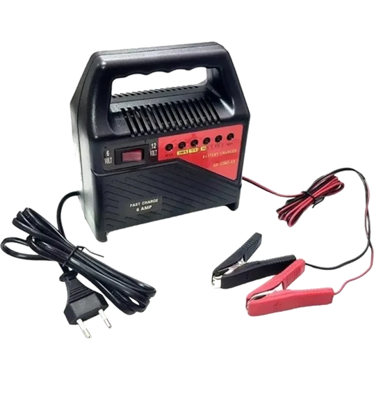 6-12Volt 6 Amper Akü Şarj Cİhazı Fast Charge ürün görseli 1