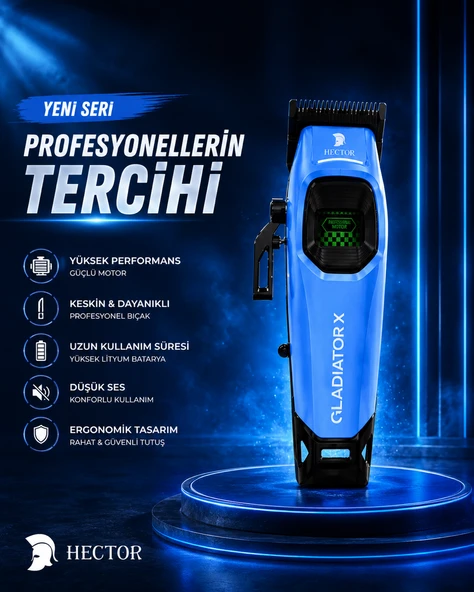 Hector Gladiator X Profesyonel Saç Kesim Makinesi ürün görseli 1