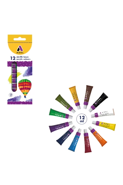 ADEL TÜP AKRİLİK 12 ML BOYA ürün görseli 1