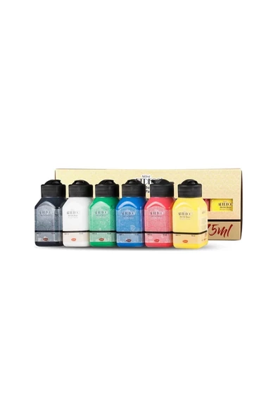 ARTDECO AKRİLİK BOYA 6*75 ML SET CANLI RENKLER ürün görseli 1