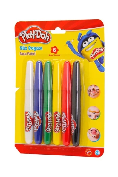 PLAY-DOH YÜZ BOYASI 6 LI ürün görseli 1