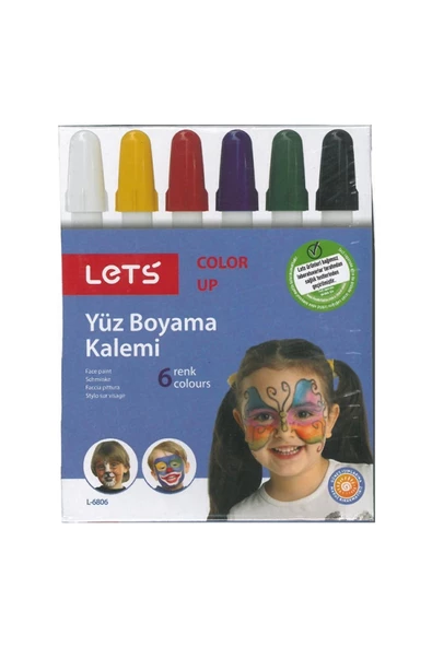 LETZ YÜZ BOYAMA KALEMİ 6 RENK ürün görseli 1