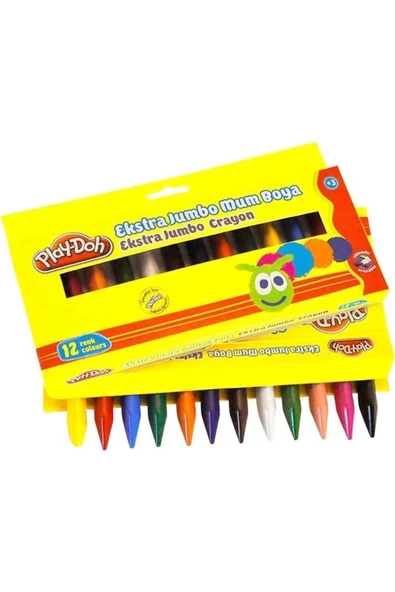 PLAY DOH 12 Lİ EKSTRA JUMBO MUM BOYA ürün görseli 1