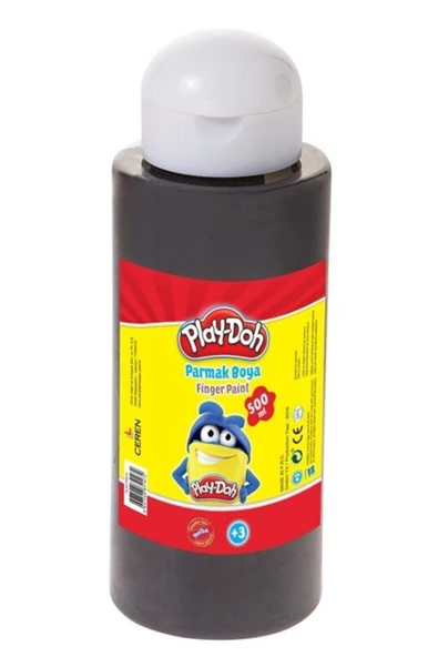 PLAYDOH PARMAK BOYASI 500 ML SİYAH ürün görseli 1
