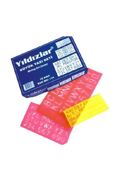 YLD 114  YILDIZLAR BÜYÜK YAZI SETİ 3 LÜ ürün görseli 1