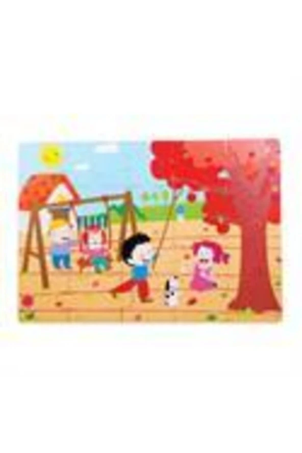 1277-CS Chiva, Sonbahar Ahşap Yer Puzzle ürün görseli 1
