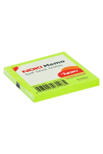 NOKİ MEMO 75*75 YEŞİL POSTİT ürün görseli 1