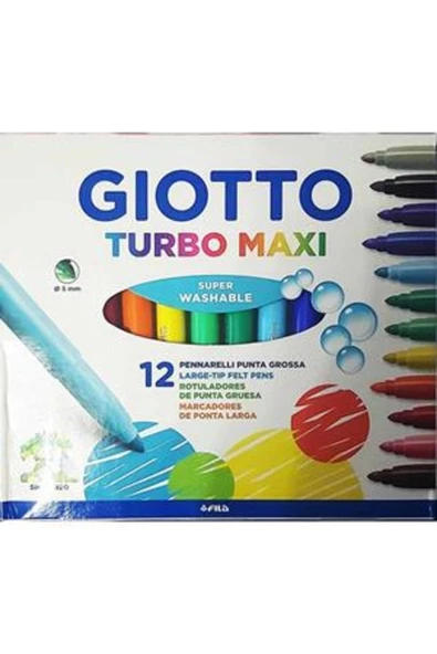 GIOTTO 12 RENK KEÇELİ KALEM ürün görseli 1