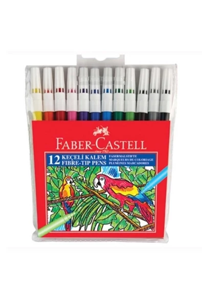 FABER CASTEL 12 Lİ KEÇELİ KALEM ürün görseli 1