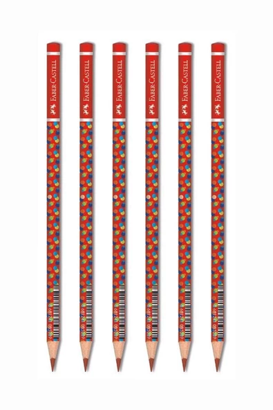 Faber Castell Kırmızı Başlık Kalemi Bubble 6 Adet ürün görseli 1
