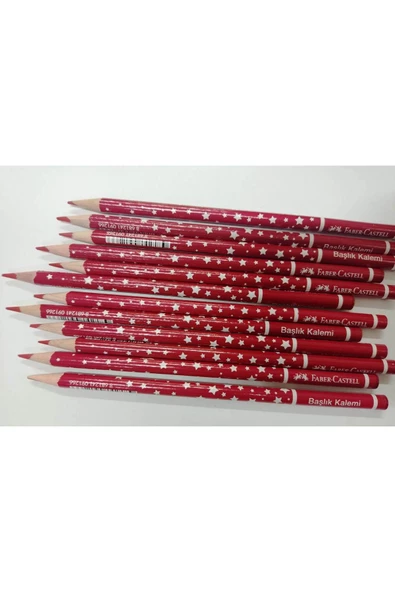 Faber Castell Faber-castel Kırmızı Başlık Kalemi 12'li yıldız desen ürün görseli 1