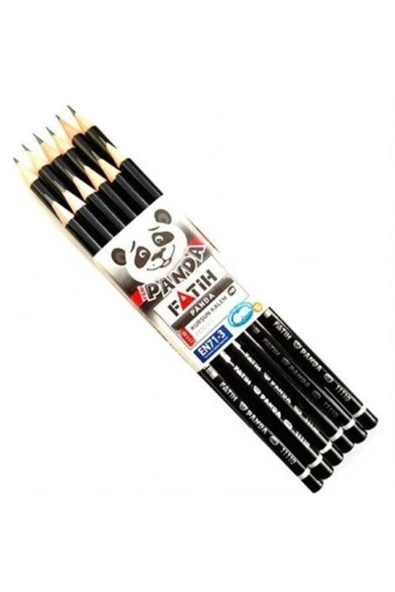 Panda Yuvarlak Kurşunkalem 12'li ürün görseli 1