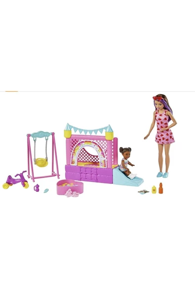 HHB67 BARBİE BEBEK BAKICISI SKIPPER OYUN EVİ SETİ CANDA ürün görseli 1