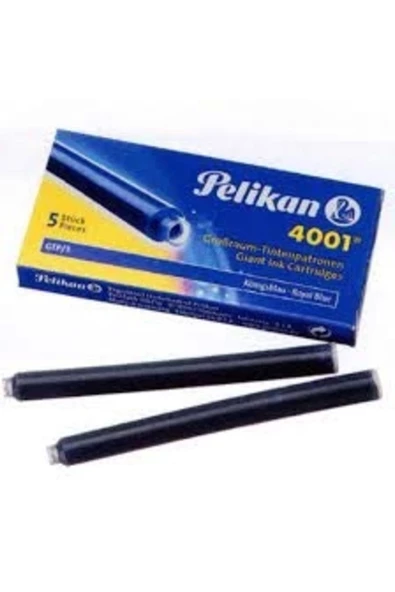 PELİKAN DOLMAKALEM KARTUŞU 4001 DEV MAVİ 5 Lİ ürün görseli 1
