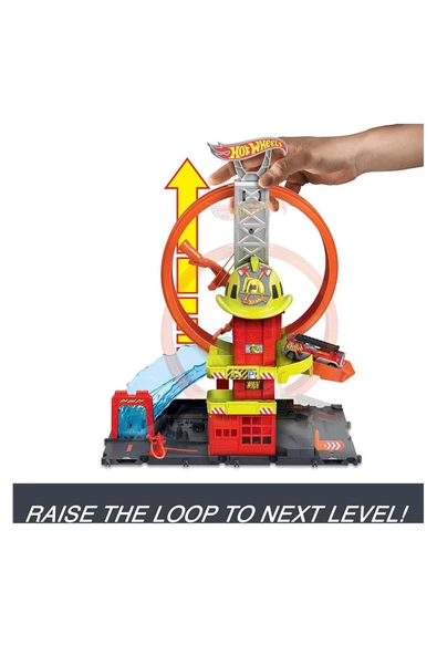 HOTWHEELS ÇEMBER PİSTLİ  İTFAİYE İSTASYONU - Resim 3