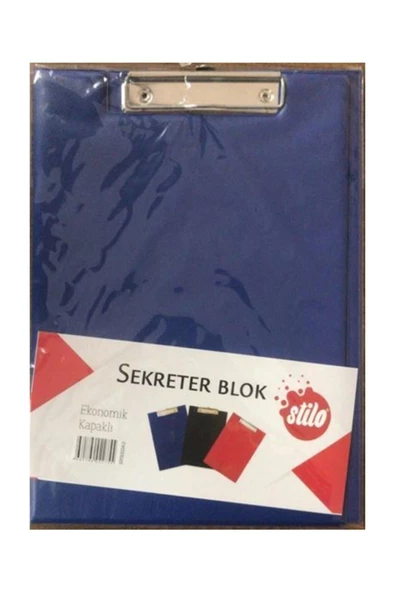 STİLO SEKRETERLİK KAPAKLI MAVİ ürün görseli 1