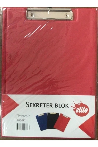 STİLO SEKRETERLİK KAPAKLI KIRMIZI ürün görseli 1