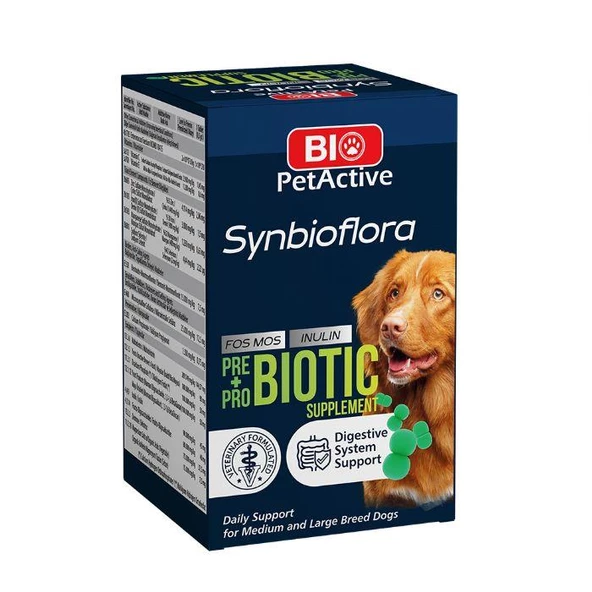 Bio Petactive Köpek Synbioflora 1,2 Gr 60 Tabs ürün görseli 1