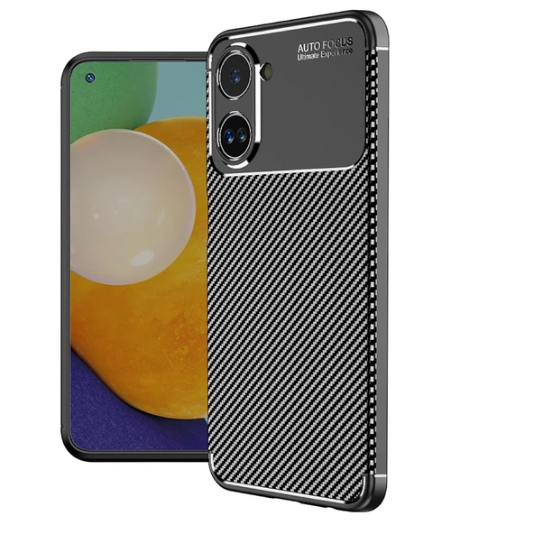 Vendas Realme 10 4G Uyumlu Deep Dizayn Auto Focus Tasarımlı Karbon Dizayn Kılıf ürün görseli 1