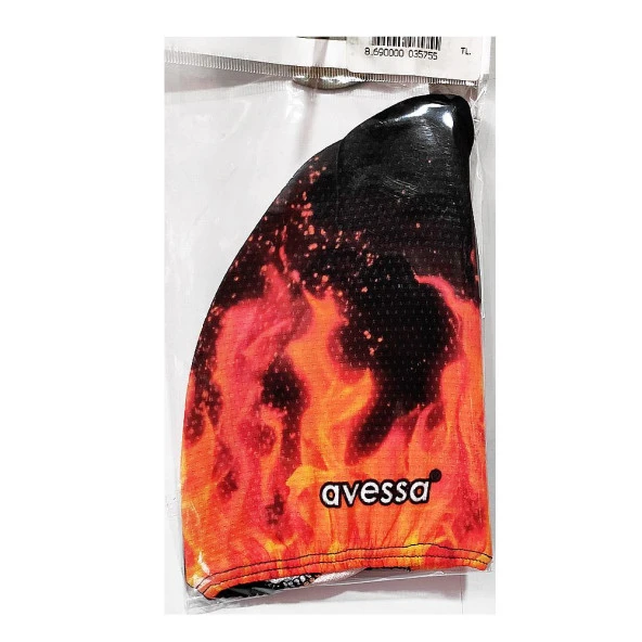 Avessa BB10B Alev Desenli Dijital Baskılı Bez Bone ürün görseli 1