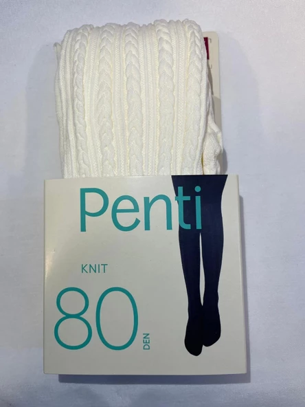 PENTİ PRETTY KNIT 80 DEN KÜLOTLU ÇORAP VANİLYA 9-10 YAŞ ürün görseli 1