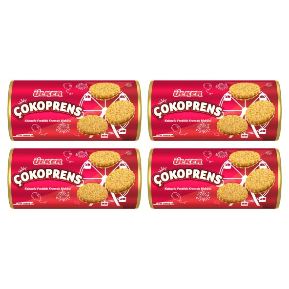 Ülker Çokoprens 10lu Paket 300 Gr x 4 Adet ürün görseli 1