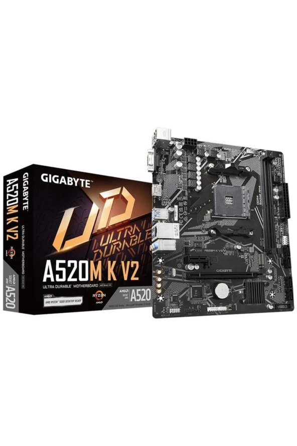 Gigabyte A520m-K V2 Amd A520 5100 Mhz (Oc) Ddr4 Soket Am4 Matx Anakart ürün görseli 1