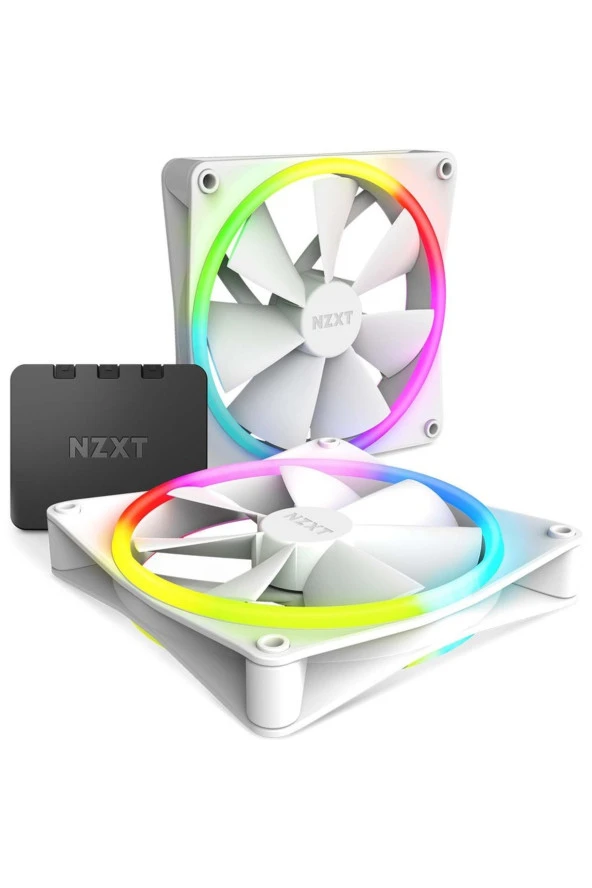Nzxt  F140 Rgb Duo Beyaz 2x140 Mm Fan Kontrolcü Rf-d14df-w1 ürün görseli 1