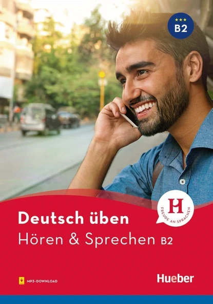 Deutsch üben - Hören & Sprechen B2: Buch mit Audios online (Hueber) ürün görseli 1