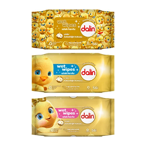Dalin Islak Mendil 56 Lı X 3 ürün görseli 1