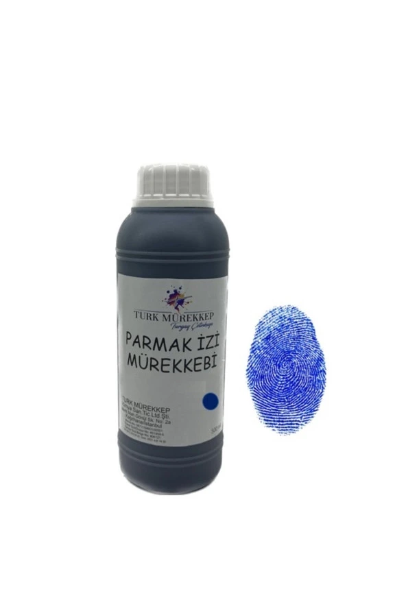 Parmak Izi Mürekkebi (fingerprint Ink) Mavi 500 ml. ürün görseli 1