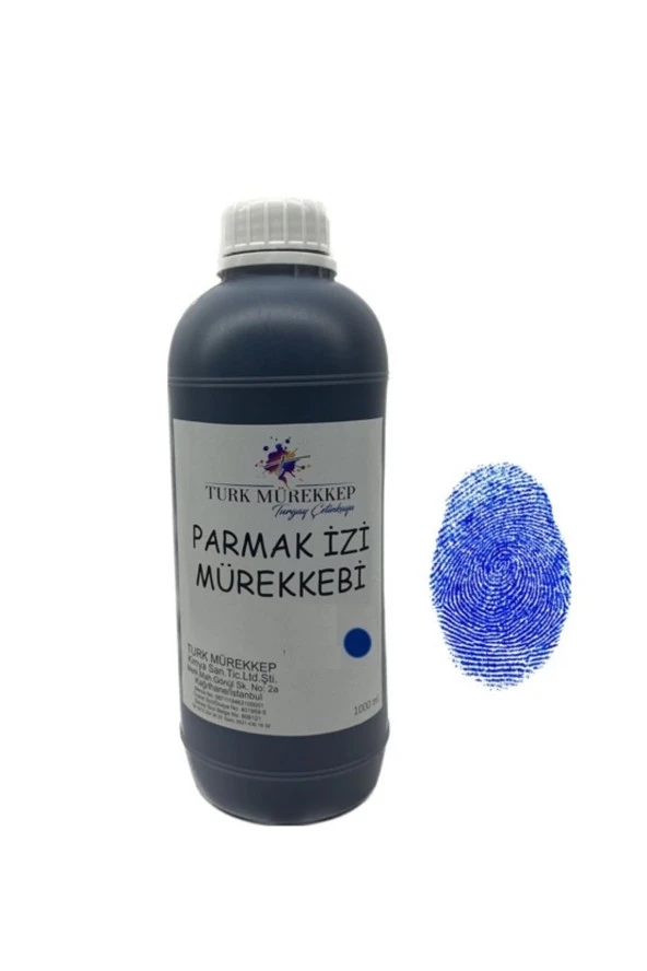 Parmak Izi Mürekkebi (fingerprint Ink) Mavi 1000 ml. ürün görseli 1