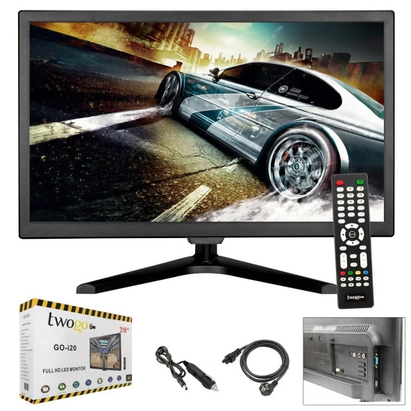 Twogo Go-2010 Full Hd 20" 51 Ekran Led Monitör Tv ürün görseli 1