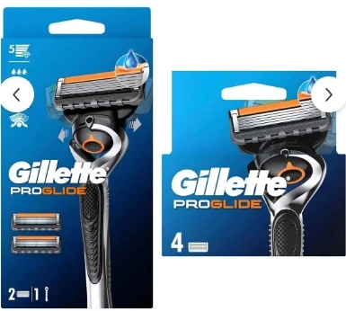 Gillette Fusion ProGlide Tıraş Makinesi + Yedek Tıraş Bıçağı Başlığı + Yedek Bıçağı Başlığı x 4 ürün görseli 1