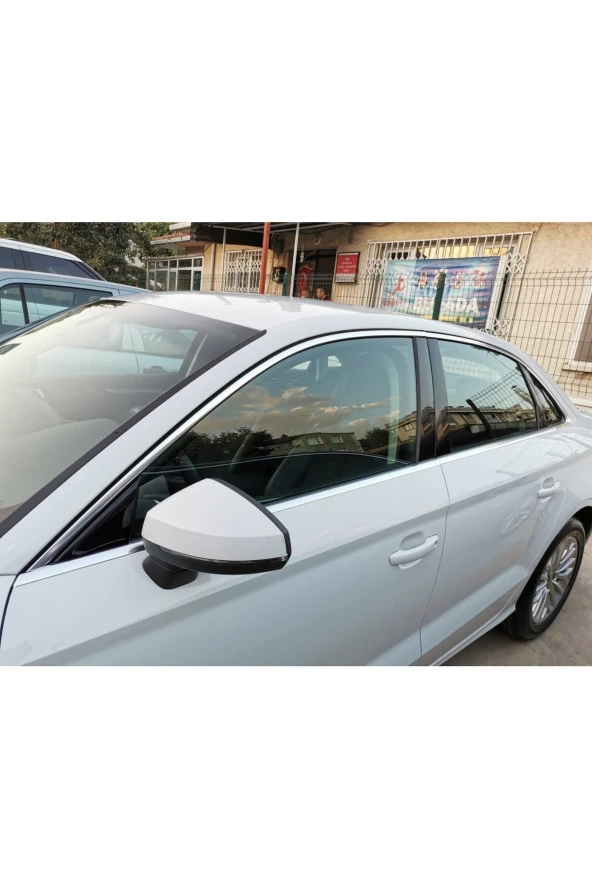 Audi A3 SD Cam Çerçevesi 10 Parça 2013-2023 Komple Set Paslanmaz Çelik Krom Cam Çıtası ürün görseli 1