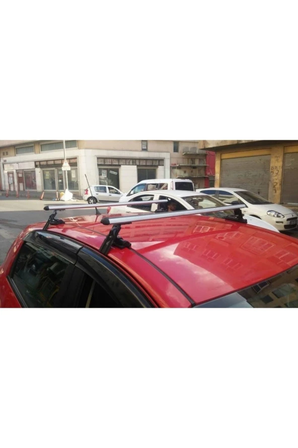 Ünivesal Alüminyum Oluksuz Tip Port Bagaj Tavan Çıtası Ara Atkı Barı Kapıdan Sıkıştırmalı ürün görseli 1