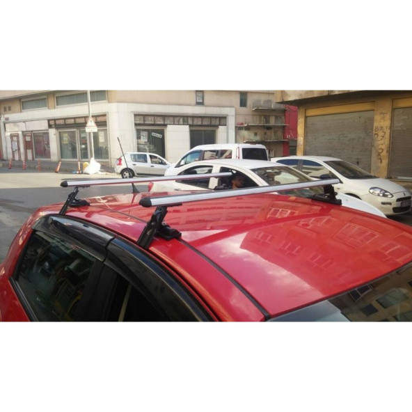 Renault Clio 4 (2012-2020) Oluksuz Tip Port Bagaj Tavan Çıtası Ara Atkı Kapıdan Sıkıştırmalı ürün görseli 1