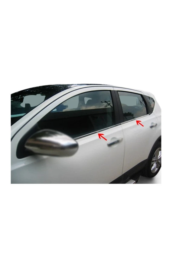 Nissan Qashqai Cam Çıtası 2010 - 2013 4 Parça Krom Cam Çıtası Paslanmaz Çelik ürün görseli 1